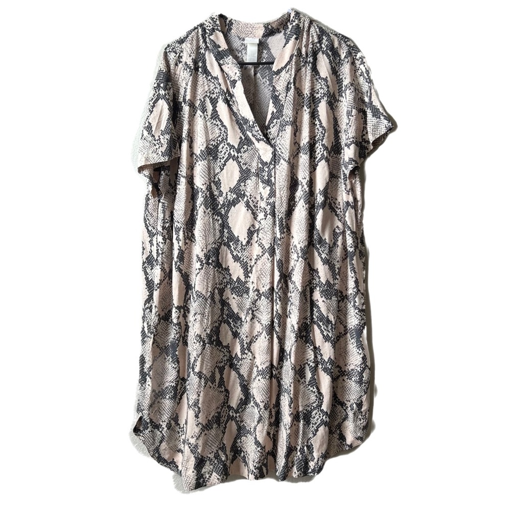 H&M brand new Snakeskin Midi Dress size LG